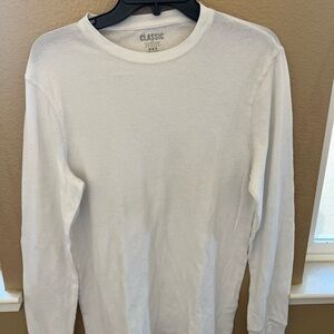 Old Navy Classic White Crew Neck Thermal